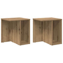 vidaXL Végasztal 2 pcs Artisan tölgy 37 x 32 x 40 cm Faanyag