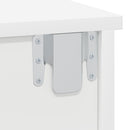 vidaXL Éjjeli asztal Fehér 40 x 31 x 15 cm Faanyag