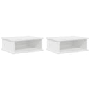 vidaXL Éjjeli asztal 2 pcs Fehér 40 x 31 x 15 cm Faanyag