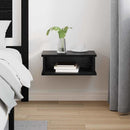 vidaXL Éjjeli asztal Fekete tölgy 40 x 31 x 15 cm Faanyag