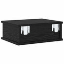 vidaXL Éjjeli asztal Fekete tölgy 40 x 31 x 15 cm Faanyag