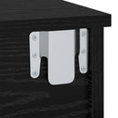 vidaXL Éjjeli asztal 2 pcs Fekete tölgy 40 x 31 x 15 cm Faanyag