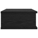 vidaXL Éjjeli asztal 2 pcs Fekete tölgy 40 x 31 x 15 cm Faanyag