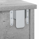 vidaXL Éjjeli asztal Beton Szürke 40 x 31 x 15 cm Faanyag