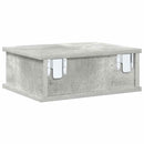 vidaXL Éjjeli asztal Beton Szürke 40 x 31 x 15 cm Faanyag