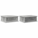 vidaXL Éjjeli asztal 2 pcs Beton Szürke 40 x 31 x 15 cm Faanyag