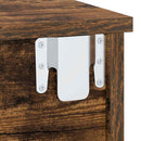 vidaXL Éjjeli asztal 2 pcs Füstölt tölgy 40 x 31 x 15 cm Faanyag