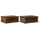 vidaXL Éjjeli asztal 2 pcs Füstölt tölgy 40 x 31 x 15 cm Faanyag