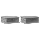 vidaXL Éjjeli asztal 2 pcs Szürke Sonoma 40 x 31 x 15 cm Faanyag