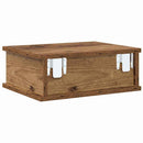 vidaXL Éjjeli asztal Öreg fa 40 x 31 x 15 cm Faanyag
