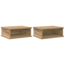 vidaXL Éjjeli asztal 2 db Artisan tölgy 40 x 31 x 15 cm Faanyag