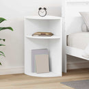 vidaXL Végasztal Fehér 29,6 x 29,6 x 60 cm Faanyag