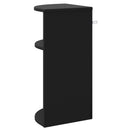 vidaXL Végasztal Fekete 29,6 x 29,6 x 60 cm Szerelt Fa