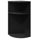 vidaXL Végasztal Fekete 29,6 x 29,6 x 60 cm Szerelt Fa