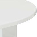 vidaXL Végasztal Magas Fényű Fehér 29,6 x 29,6 x 60 cm Faanyag