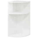 vidaXL Végasztal Magas Fényű Fehér 29,6 x 29,6 x 60 cm Faanyag