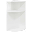 vidaXL Végasztal Magas Fényű Fehér 29,6 x 29,6 x 60 cm Faanyag