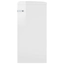 vidaXL Végasztal Magas Fényű Fehér 29,6 x 29,6 x 60 cm Faanyag