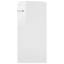 vidaXL Végasztal Magas Fényű Fehér 29,6 x 29,6 x 60 cm Faanyag
