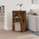 vidaXL Végasztal Füstölt tölgy 29,6 x 29,6 x 60 cm Faanyag