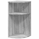vidaXL Végasztal Szürke Sonoma 29,6 x 29,6 x 60 cm Faanyag