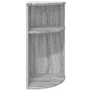vidaXL Végasztal Szürke Sonoma 29,6 x 29,6 x 60 cm Faanyag
