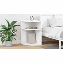 vidaXL Végasztal Fehér 39,7 x 39,7 x 60 cm Faanyag