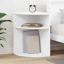 vidaXL Végasztal Fehér 39,7 x 39,7 x 60 cm Faanyag