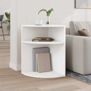 vidaXL Végasztal Fehér 39,7 x 39,7 x 60 cm Faanyag