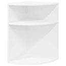 vidaXL Végasztal Fehér 39,7 x 39,7 x 60 cm Faanyag