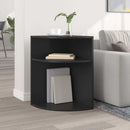 vidaXL Végasztal Fekete 39,7 x 39,7 x 60 cm Faanyag