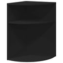 vidaXL Végasztal Fekete 39,7 x 39,7 x 60 cm Faanyag