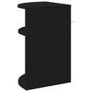 vidaXL Végasztal Fekete 39,7 x 39,7 x 60 cm Faanyag