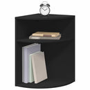 vidaXL Végasztal Fekete 39,7 x 39,7 x 60 cm Faanyag