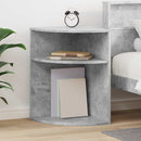 vidaXL Végasztal Beton Szürke 39,7 x 39,7 x 60 cm Faanyag