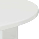 vidaXL Végasztal Magas Fényű Fehér 39,7 x 39,7 x 60 cm Faanyag