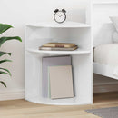 vidaXL Végasztal Magas Fényű Fehér 39,7 x 39,7 x 60 cm Faanyag
