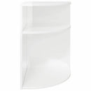 vidaXL Végasztal Magas Fényű Fehér 39,7 x 39,7 x 60 cm Faanyag
