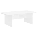 vidaXL Dohányzóasztal Fehér 93 x 53 x 33 cm Faanyag