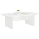 vidaXL Dohányzóasztal Fehér 93 x 53 x 33 cm Faanyag