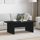 vidaXL Dohányzóasztal Fekete 93 x 53 x 33 cm Faanyag