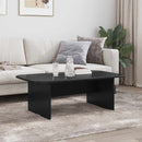 vidaXL Dohányzóasztal Fekete 93 x 53 x 33 cm Faanyag