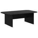 vidaXL Dohányzóasztal Fekete 93 x 53 x 33 cm Faanyag