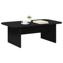 vidaXL Dohányzóasztal Fekete 93 x 53 x 33 cm Faanyag