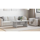 vidaXL Dohányzóasztal Beton Szürke 93 x 53 x 33 cm Faanyag