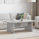 vidaXL Dohányzóasztal Beton Szürke 93 x 53 x 33 cm Szerelt Fa
