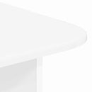 vidaXL Dohányzóasztal Magas Fényű Fehér 93 x 53 x 33 cm Faanyag