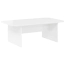 vidaXL Dohányzóasztal Magas Fényű Fehér 93 x 53 x 33 cm Faanyag