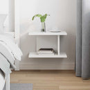 vidaXL Éjjeli asztal Fehér 40 x 30 x 25 cm Faanyag