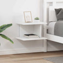 vidaXL Éjjeli asztal 2 pcs Fehér 40 x 30 x 25 cm Faanyag